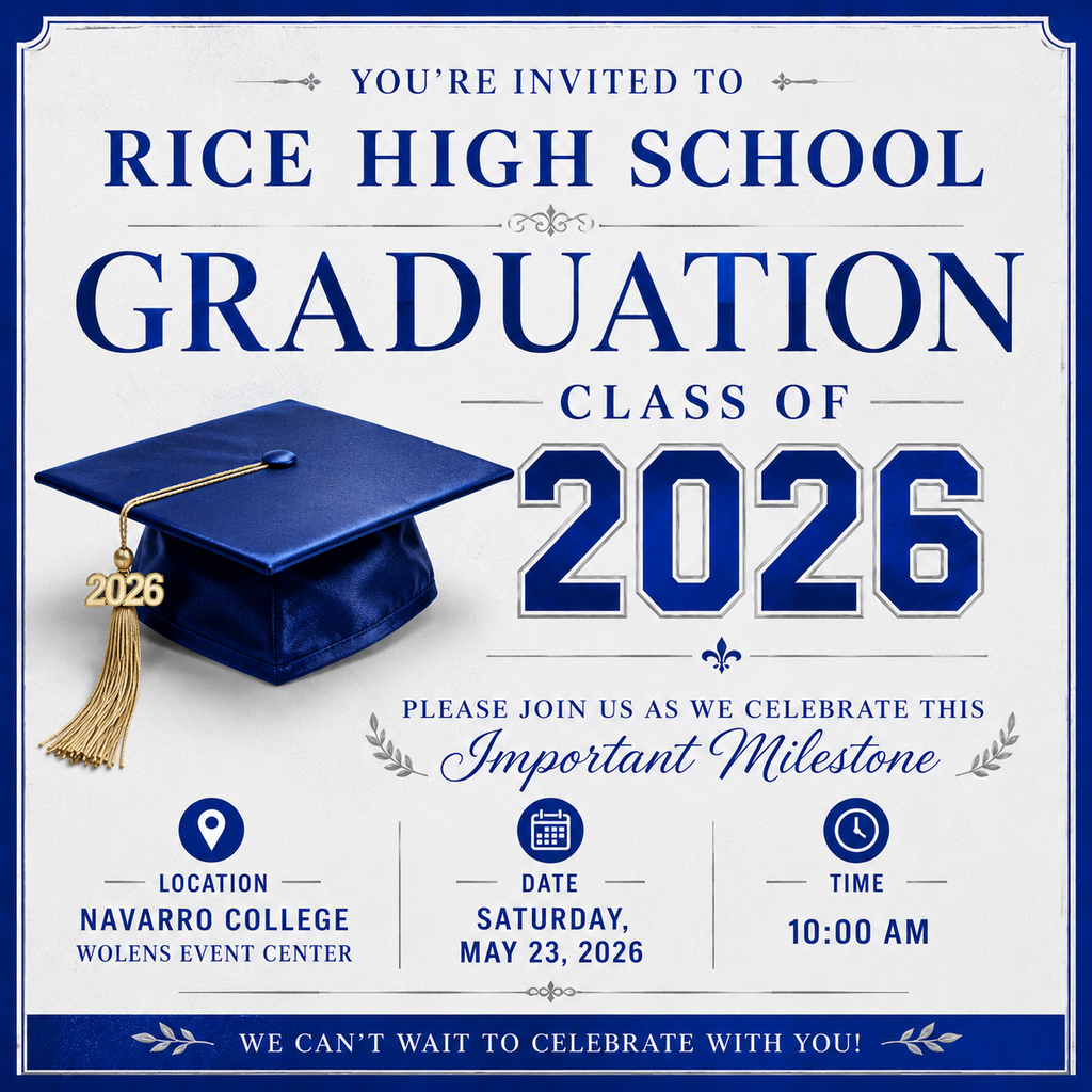 Graduation flyer