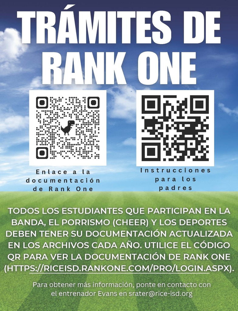 rank one QR code spanish