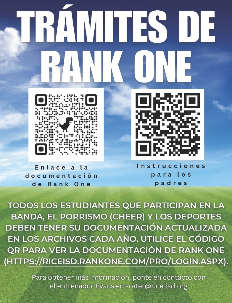 rank one QR code spanish