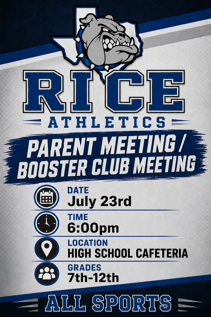 Athletic parent meeting flyer
