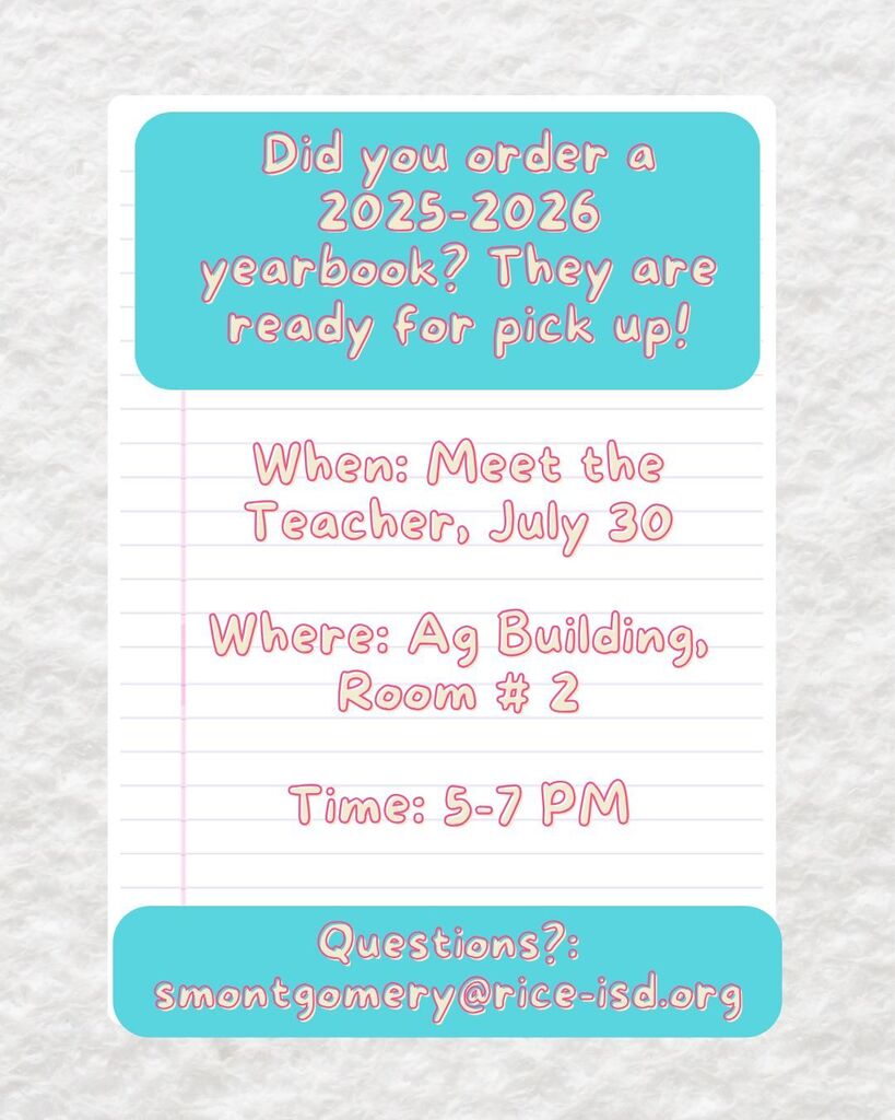 Yearkbook pick up