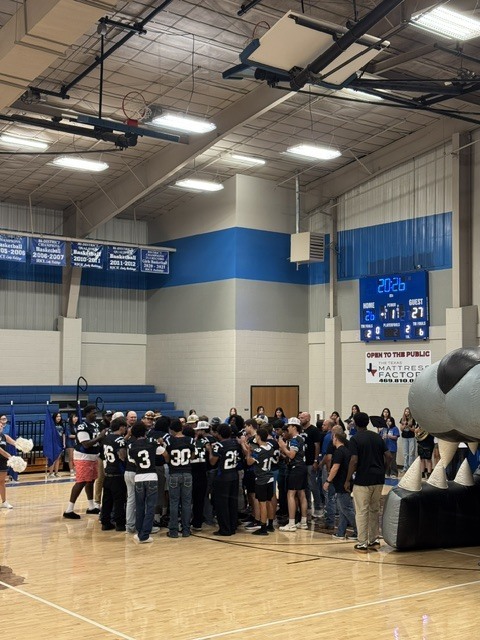 football team at meet the bulldogs