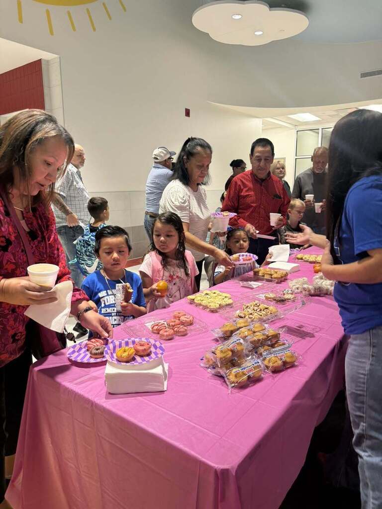 goodies with grandparents at the ECC