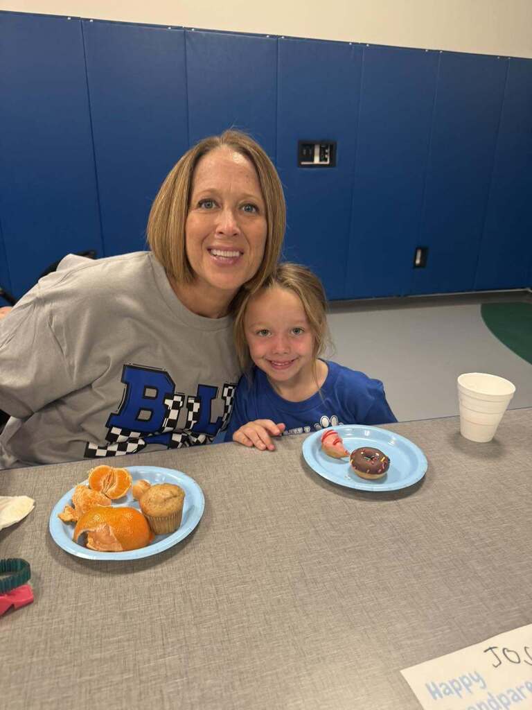 goodies with grandparents at the ECC