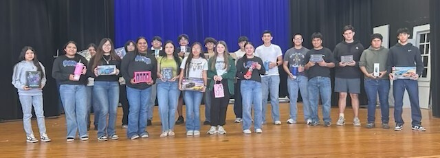 High school attendance winners
