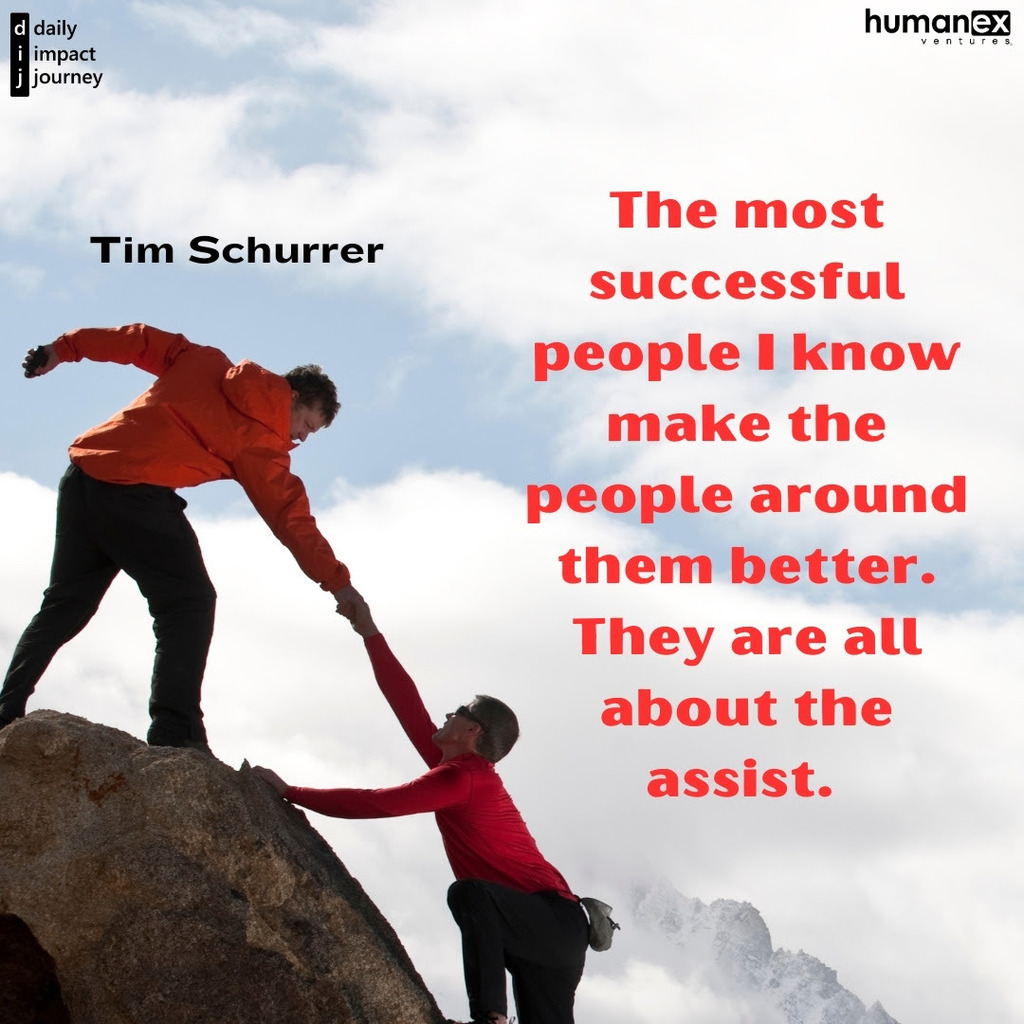 Today’s Focus: Teams “The most successful people I know make the people around them better. They are all about the assist.” – Tim Schurrer, Author of The Secret Society of Success. Reflections to Guide Your Journey How do you currently make those around you better? What does “being about the assist” mean to you in practice? How can focusing on others’ growth lead to greater team success?