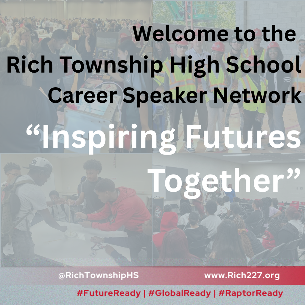 We’re looking for Career Speakers! Inspire Rich Township students by sharing your story and expertise. ➡️ Sign up here: [https://forms.gle/uaoc6gJaKr1WKJ4X6] #FutureReady #GlobalReady #RaptorReady