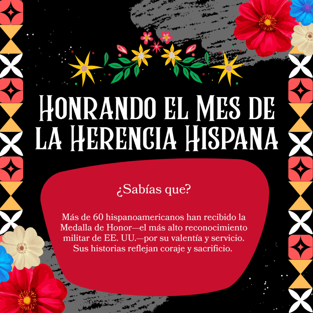 📅 Esta semana en el Mes de la Herencia Hispana ¿Sabías que? Más de 60 hispanoamericanos han recibido la Medalla de Honor—el más alto reconocimiento militar de EE. UU.—por su valentía y servicio. Sus historias reflejan coraje y sacrificio. #MesDeLaHerenciaHispana #richinstudentsuccess