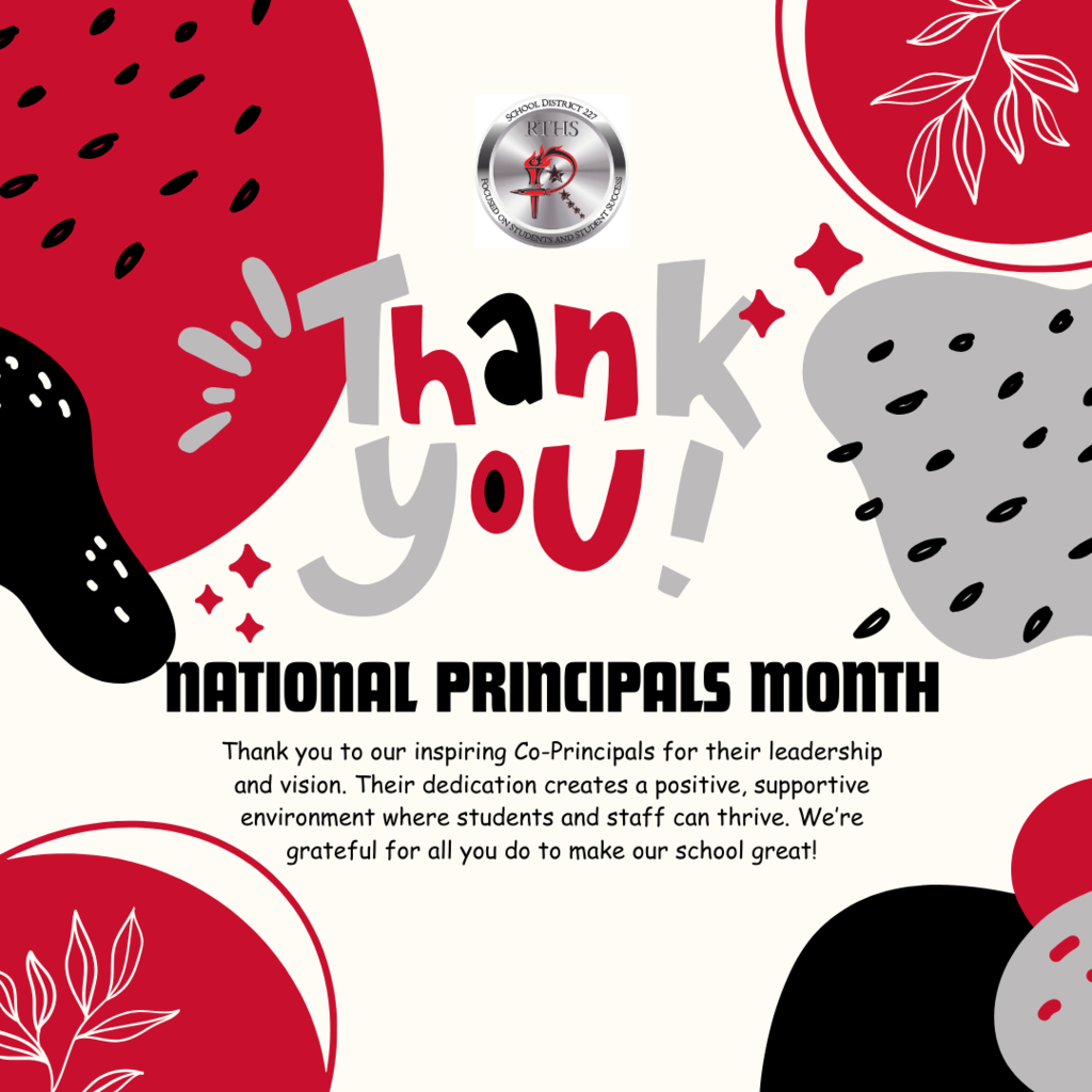 🎓❤️🖤 National Principals Month Spotlight ❤️🖤🎓 This October, we proudly recognize our Co-Principals, Ms. Janice Wells and Ms. Lynn Fields, for their outstanding leadership, dedication, and commitment to our students, staff, and families. Your guidance inspires excellence, your vision drives success, and your care ensures that every Raptor feels valued and supported. Thank you for everything you do to make Rich Township High School a place where students thrive. One School, One Roar! #NationalPrincipalsMonth #RaptorPride #richinstudentsuccess 🖤❤️