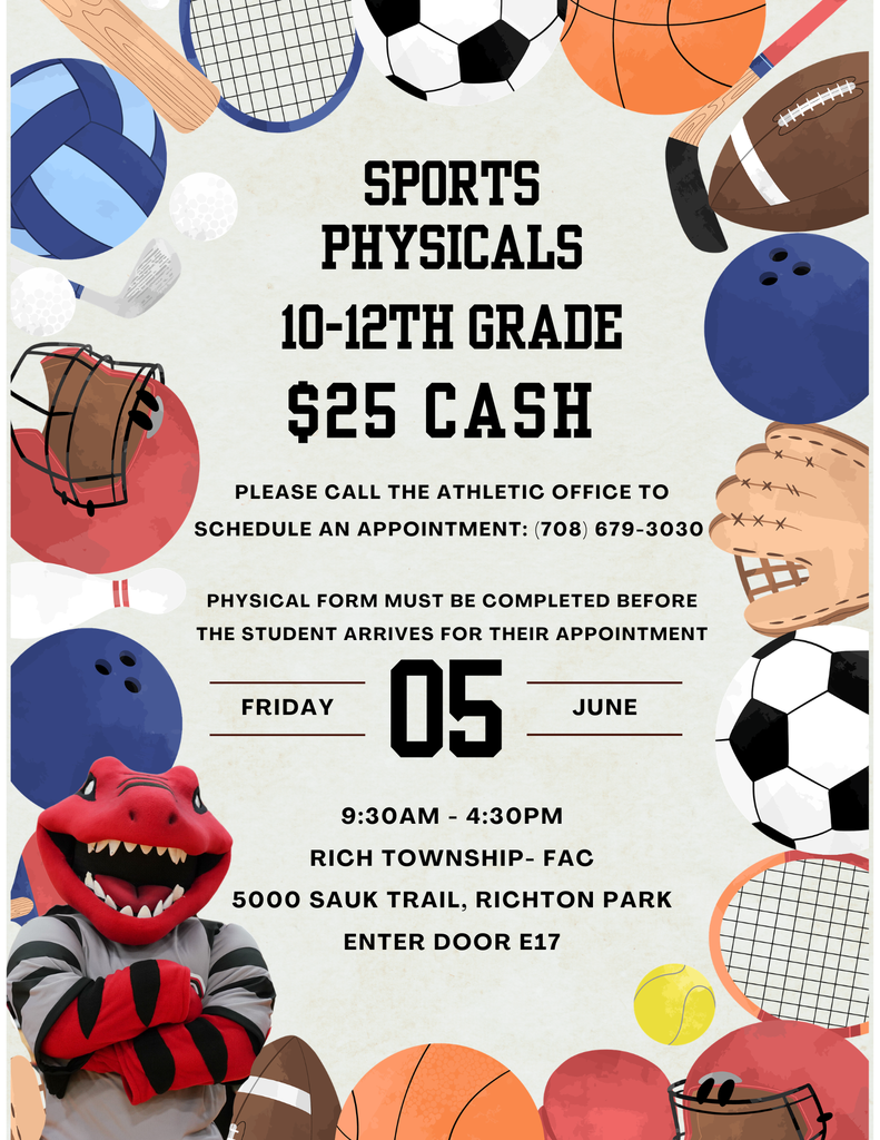 Sports physicals June 5
