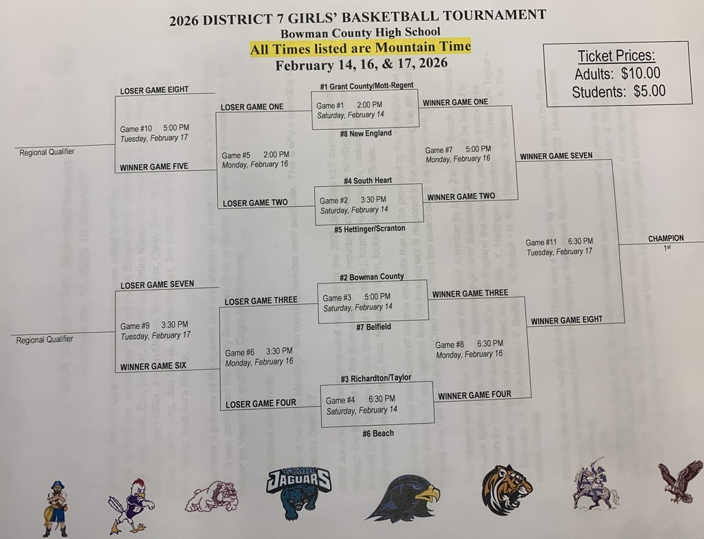 2026 GBB District Bracket 