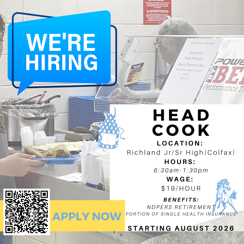 Now hiring head cook flyer