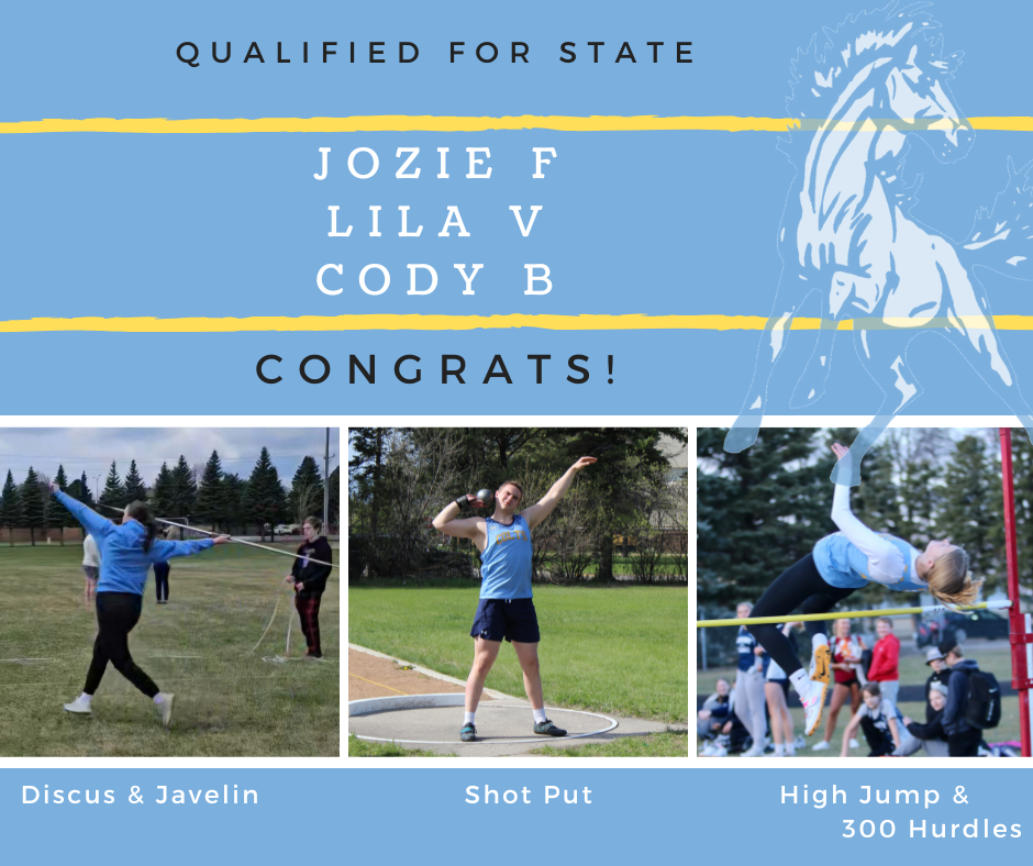 Good luck at state with photos of athletes