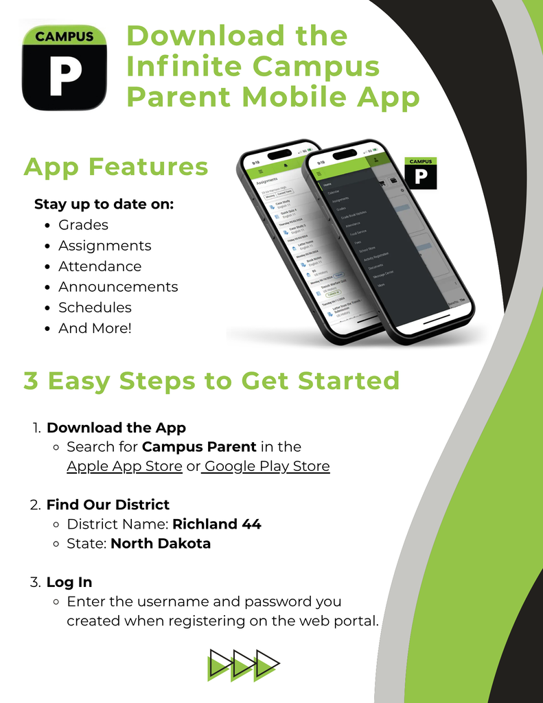Campus Parent App Directions