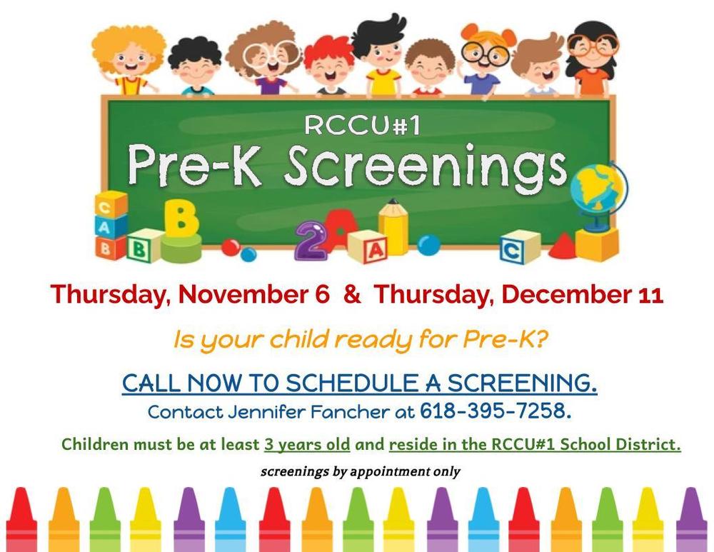Pre-K Screenings Fall 25