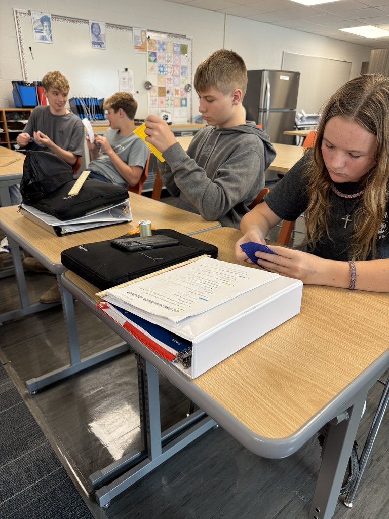 Learning to hand sew in Intro to FCS 1