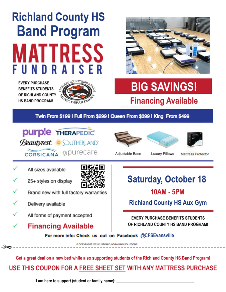 Mattress Fundraiser Sale