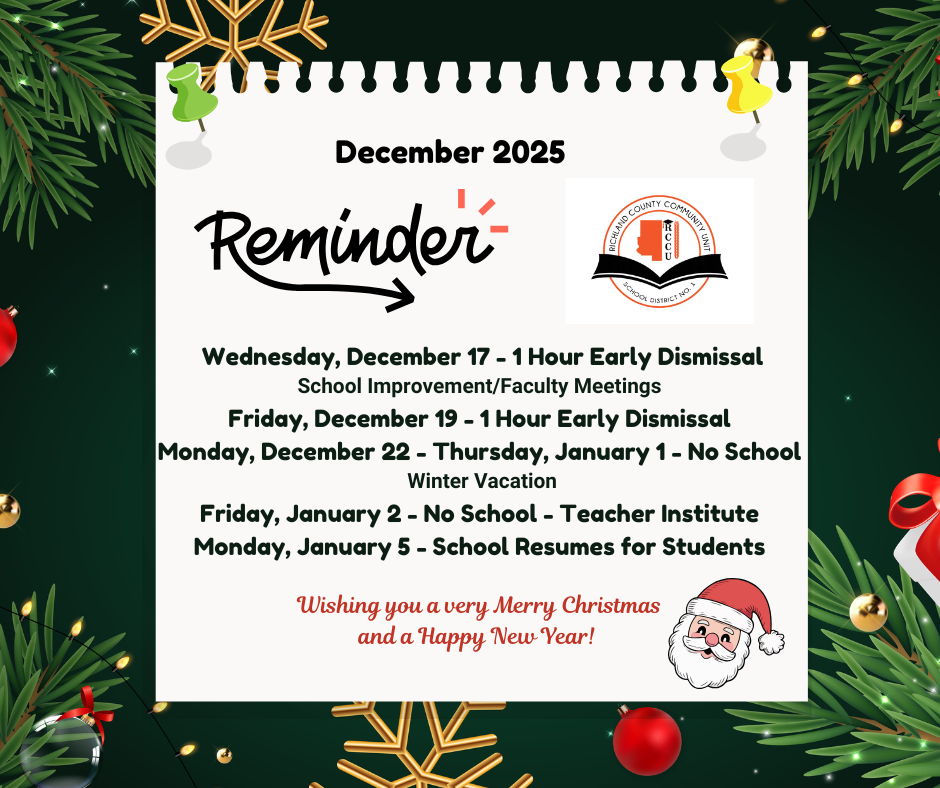 Early Dismissal December 2025
