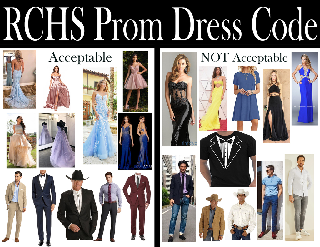 Acceptable and unacceptable prom dress attire