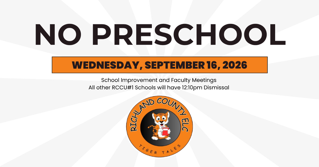 No Preschool Classes 9/16/26 for school improvement day