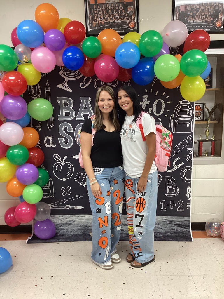 Seniors first day of school.