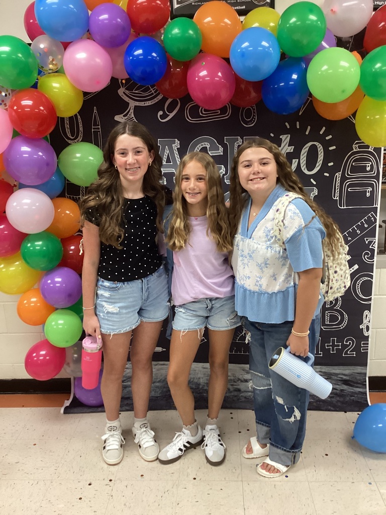 Student pictures from the first day of school.