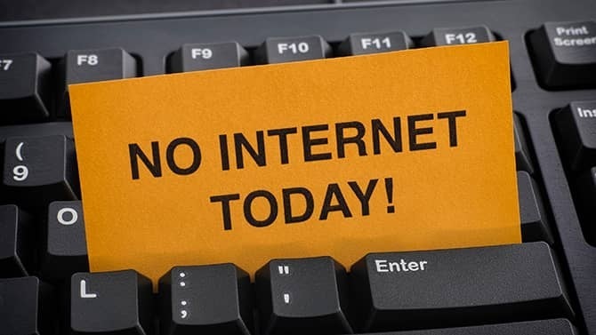 No internet