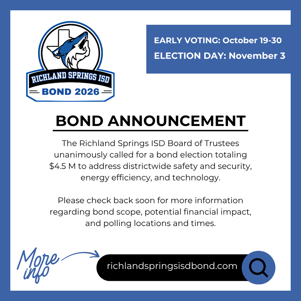 Bond announcement