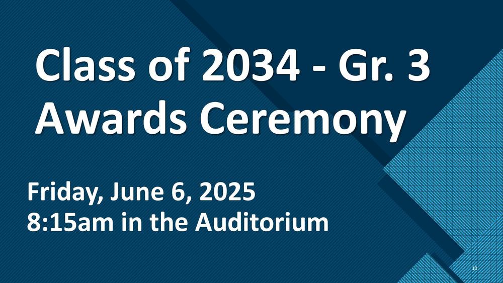 Class of 2034 Awards Ceremony