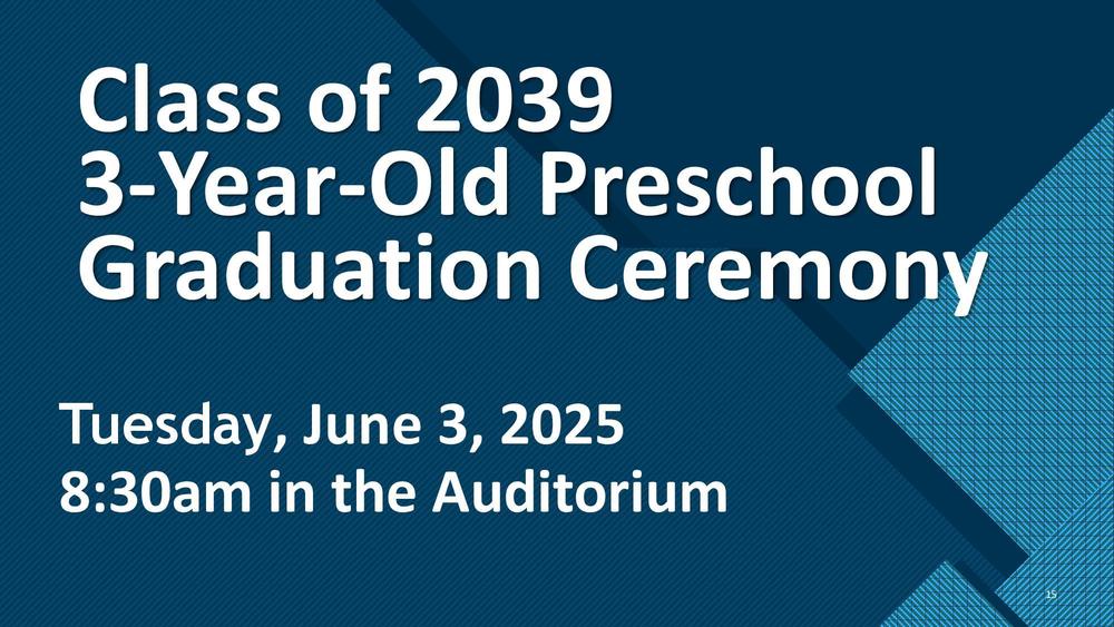 3-Year-Old-Preschool Graduation Ceremony