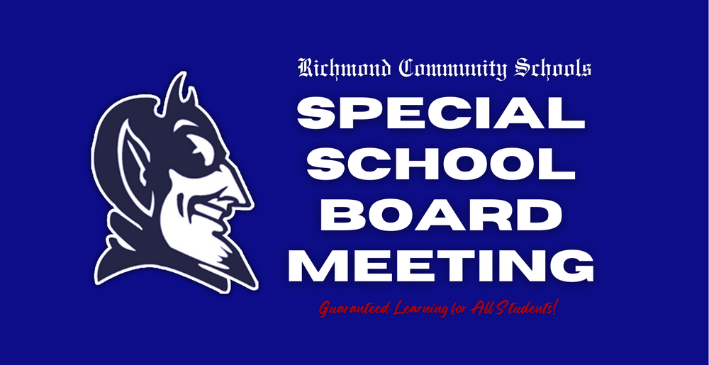 Special School Board Meeting Image