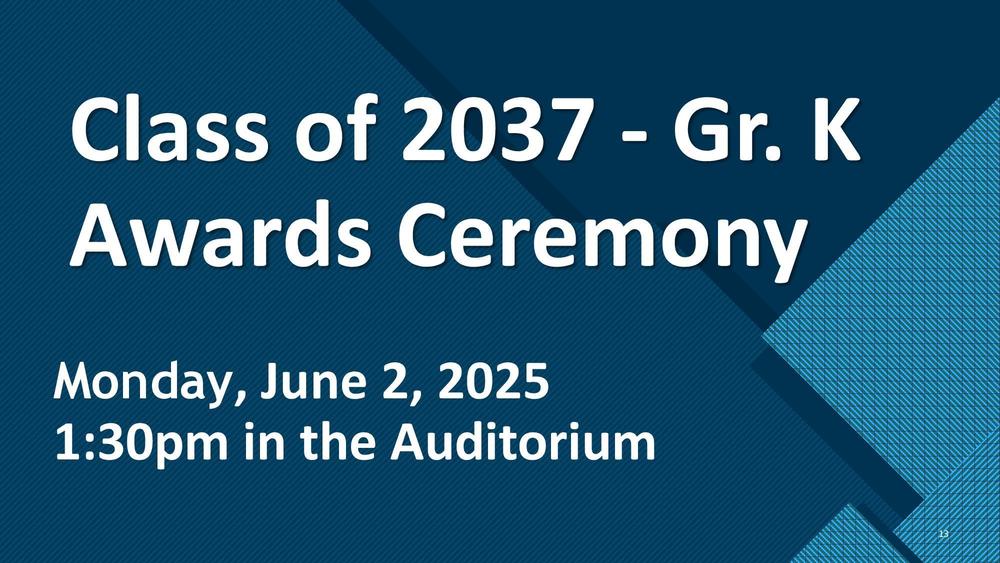 Class of 2037 Awards Ceremony