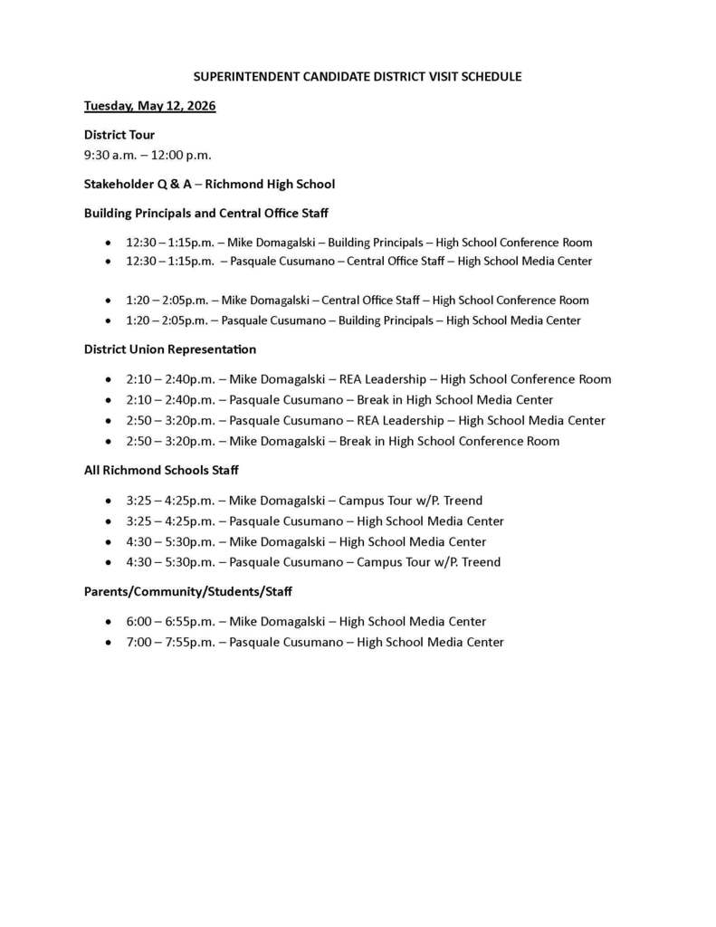 Schedule image