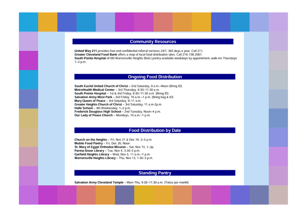 community food resources