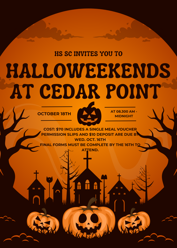 Cedar Point Halloweenends Flyer
