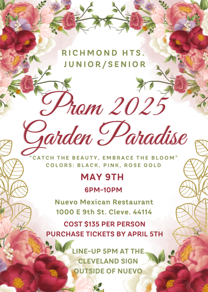 Prom 2025 Garden Paradise Flyer