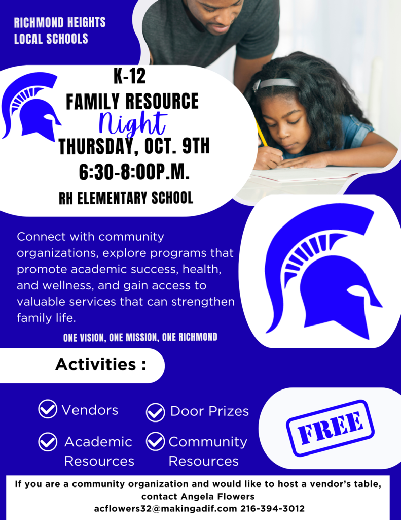 Richmond Heights Local Schools Family Resource Night 