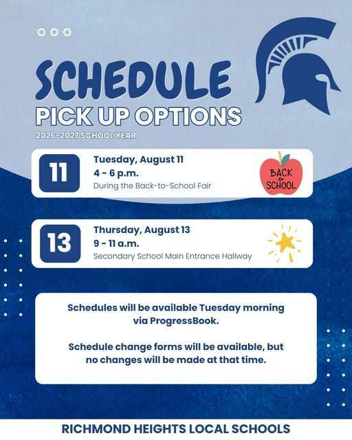Pick up options flier for Secondary School students