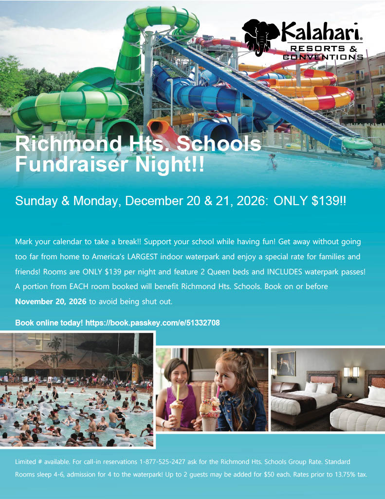 Kalahari Fund raiser night flyer