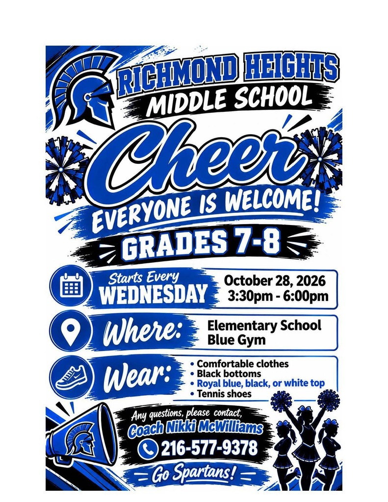 MS Cheerleading tryouts flyer