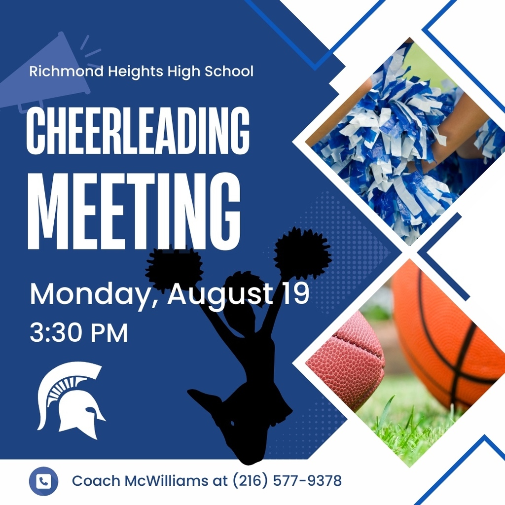 cheerleading meeting flyer