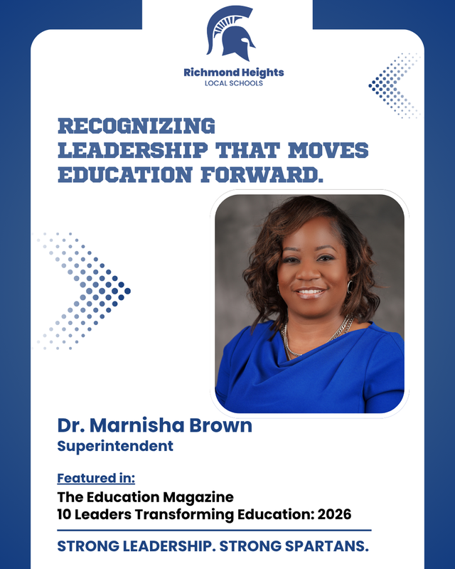 Dr. Brown Leadership Recognition Announcement