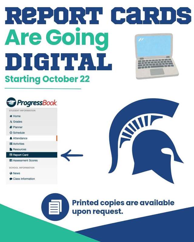 report cards are going digital flyer