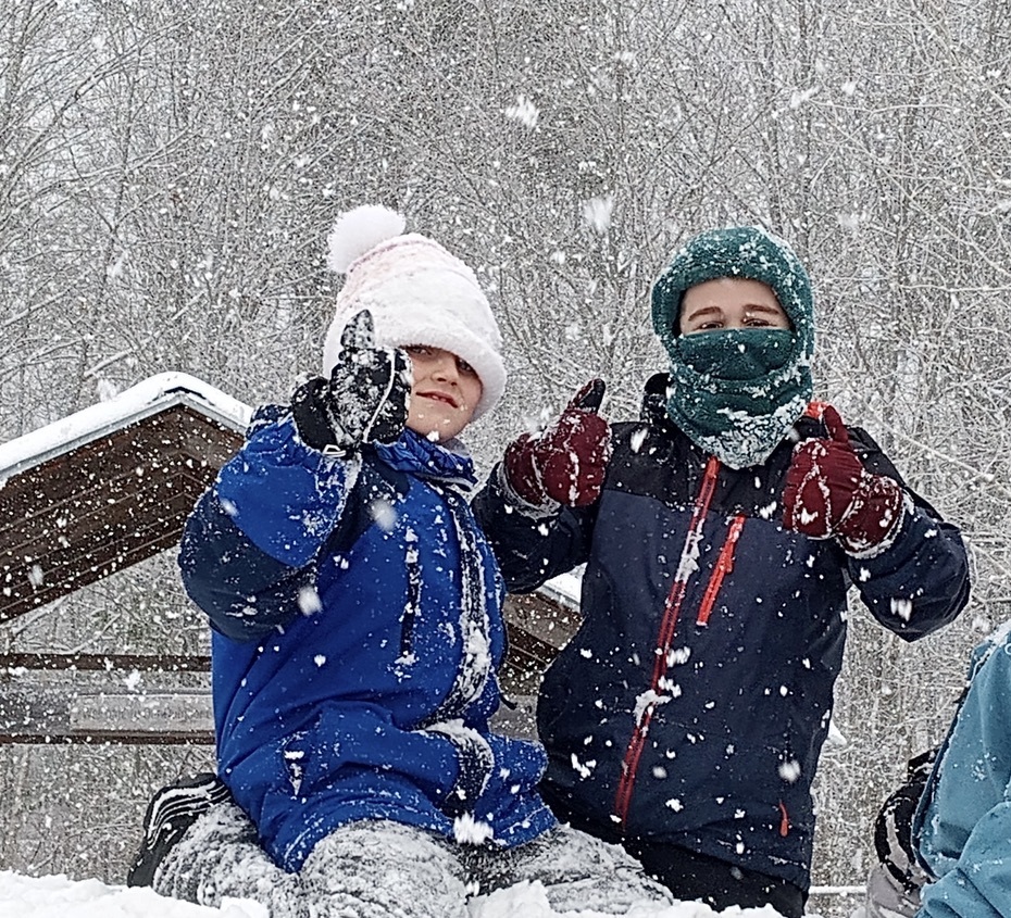 Boys in snow