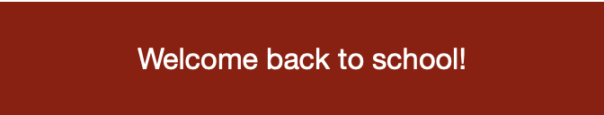 welcome back