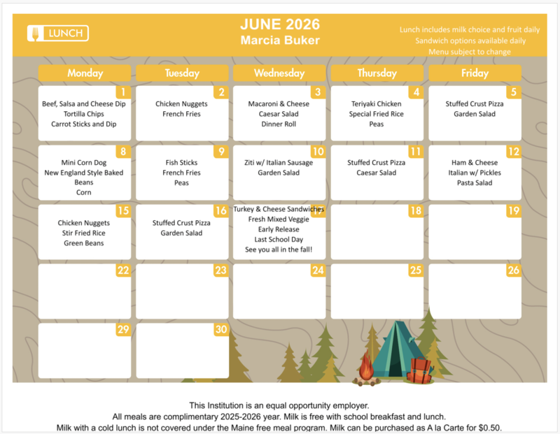 June Menus