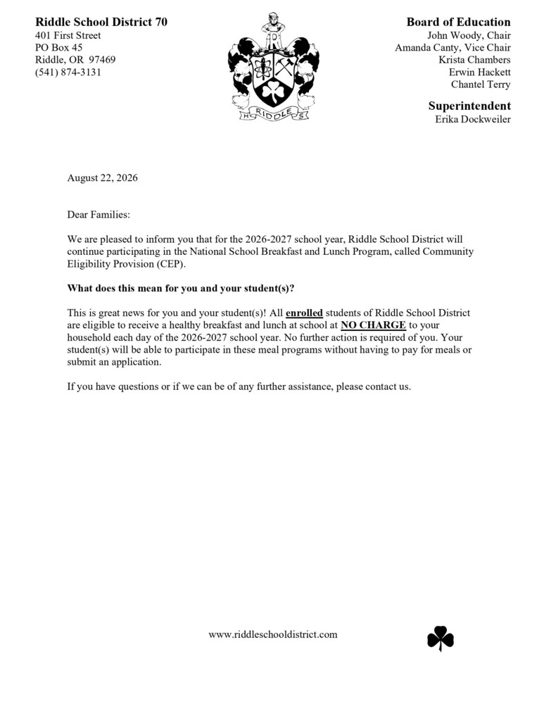 CEP Notice