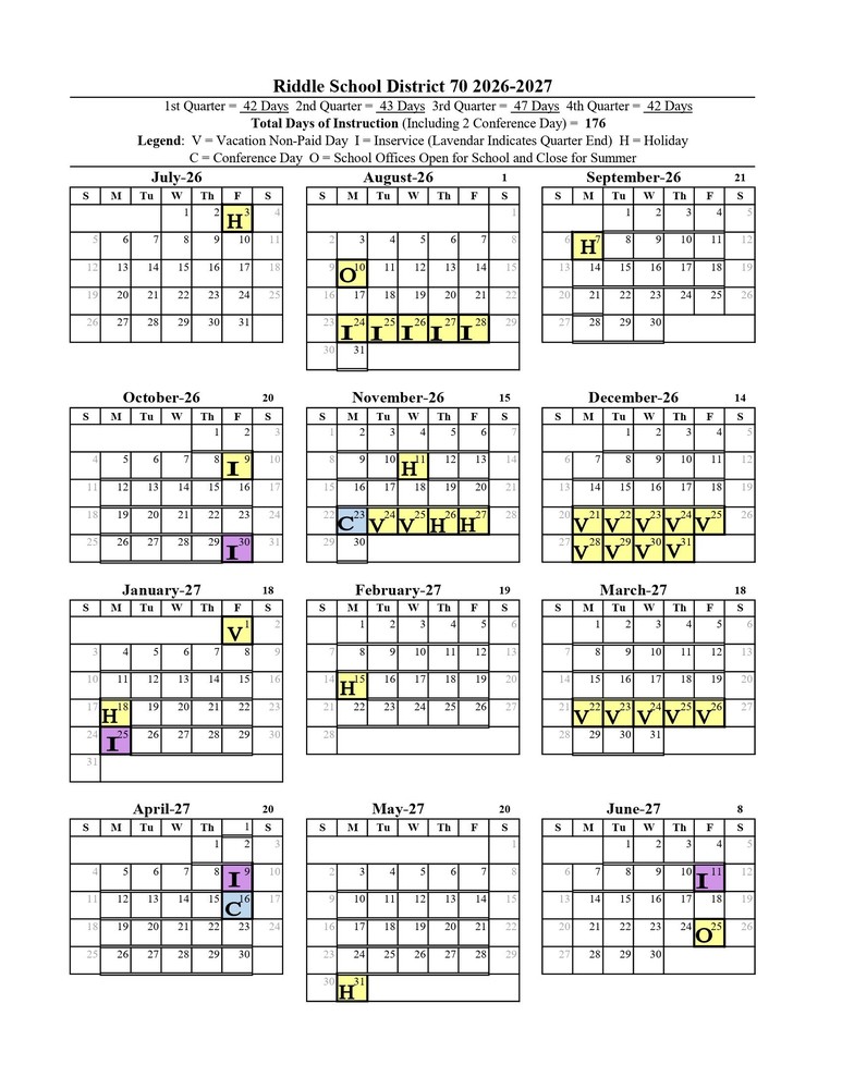 26-27 Calendar