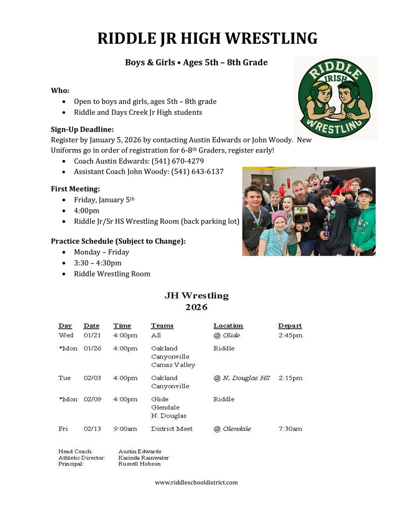JH Wrestling Flyer