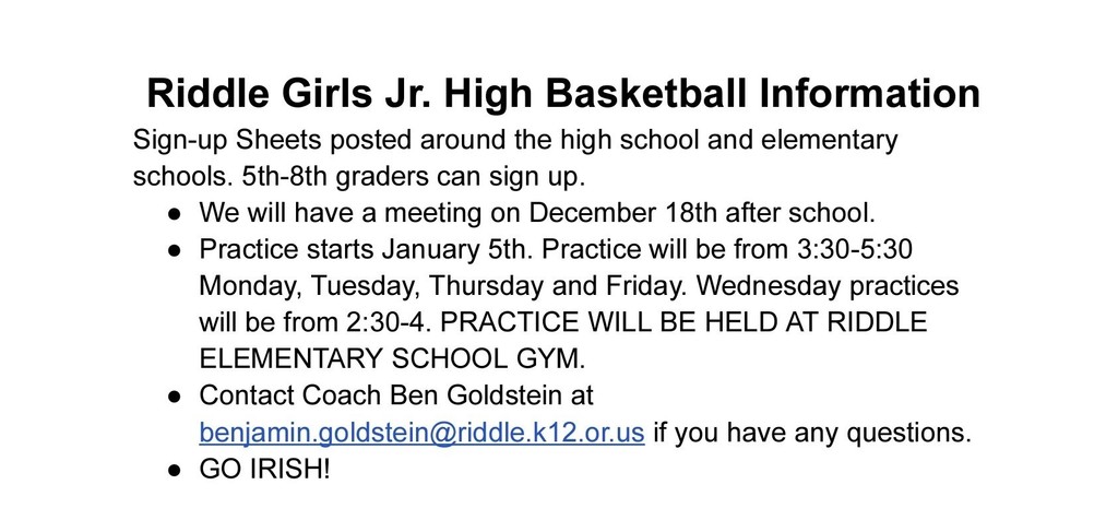 JH Girls BB